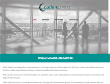 Tablet Screenshot of cullencapital.com.au